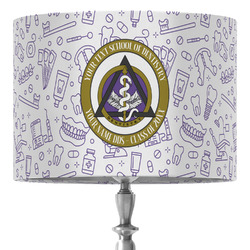 Dental Insignia / Emblem 16" Drum Lamp Shade - Fabric (Personalized)