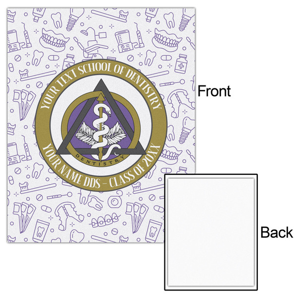 Dental Insignia / Emblem 16x20 - Matte Poster - Front & Back