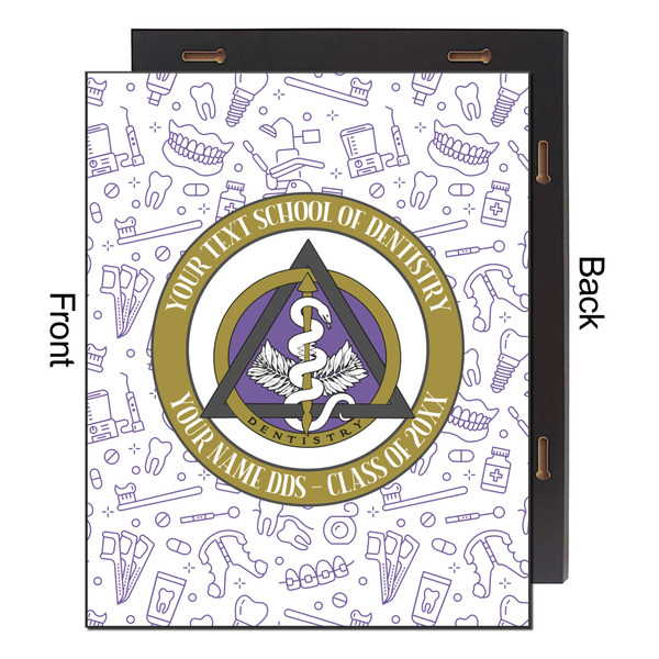 Dental Insignia / Emblem 16x20 Wood Print - Front & Back View