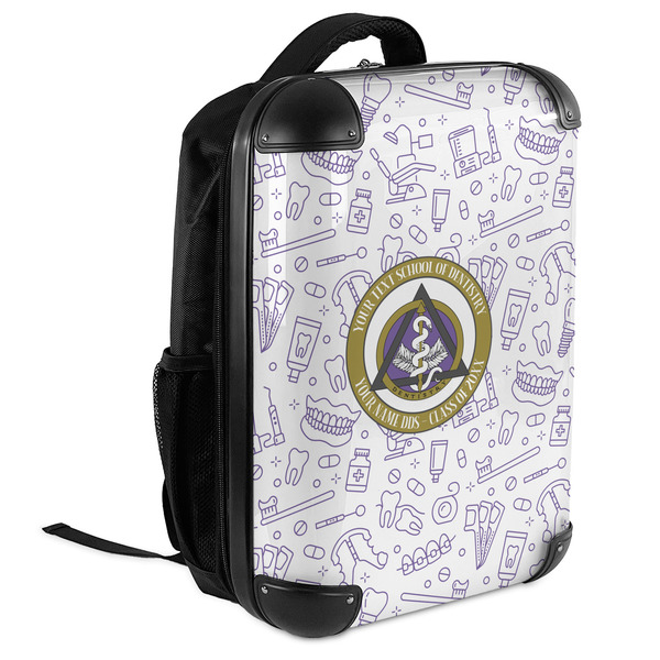 Dental Insignia / Emblem 18" Hard Shell Backpacks - ANGLED VIEW