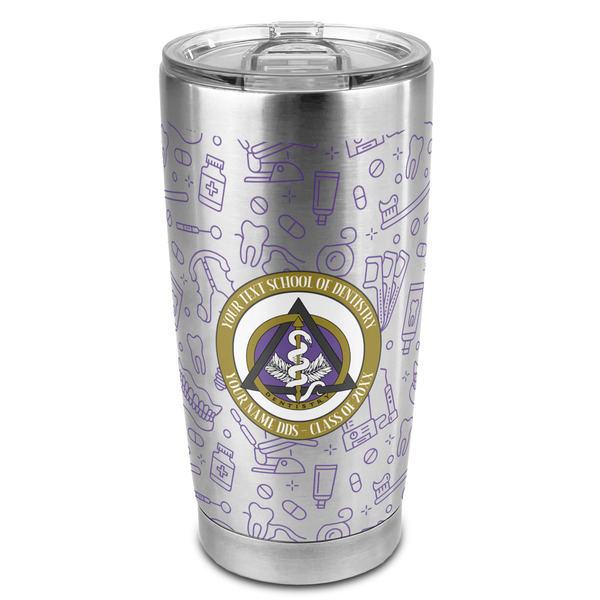 Custom Dental Insignia / Emblem 20oz Stainless Steel Double Wall Tumbler - Full Print (Personalized)