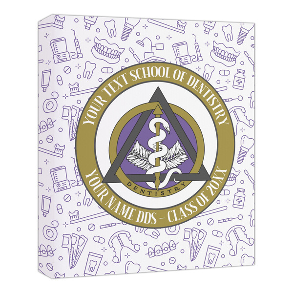 Custom Dental Insignia / Emblem Canvas Print - 20" x 24" (Personalized)