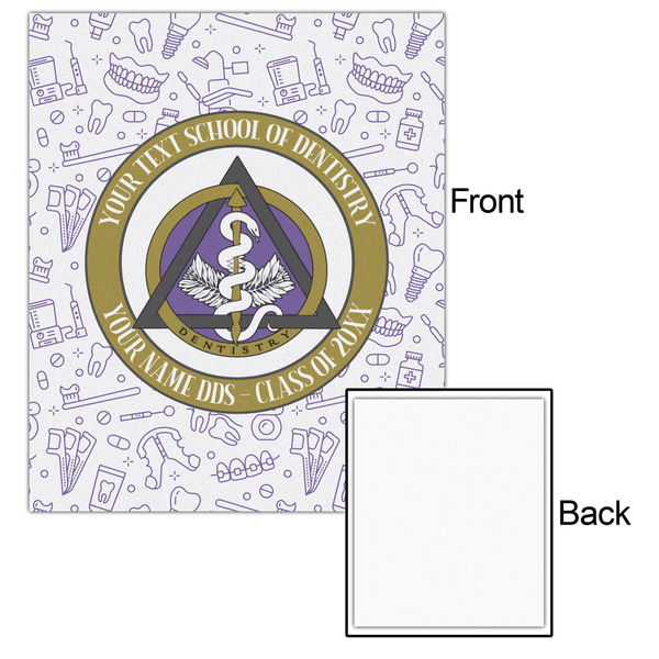 Dental Insignia / Emblem 20x24 - Matte Poster - Front & Back