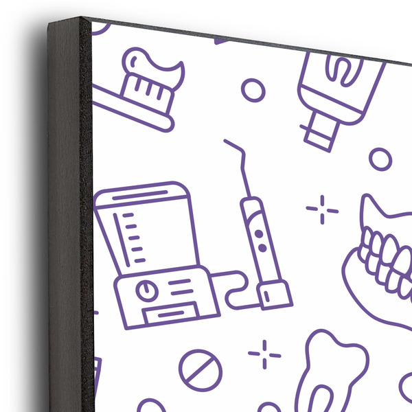 Dental Insignia / Emblem 20x24 Wood Print - Closeup