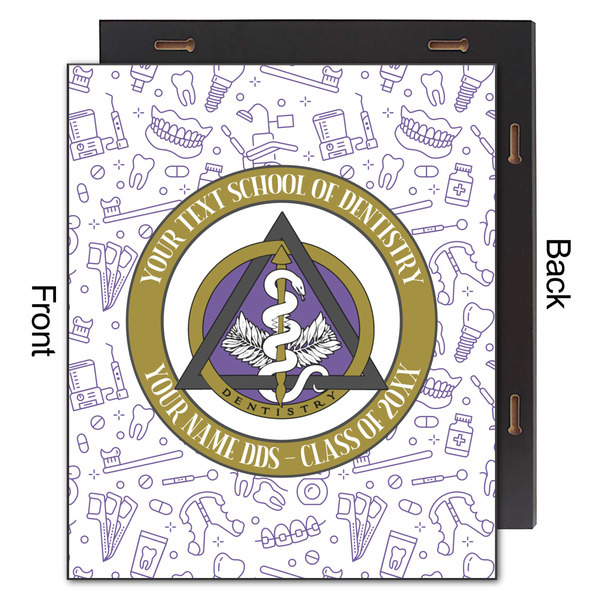 Dental Insignia / Emblem 20x24 Wood Print - Front & Back View