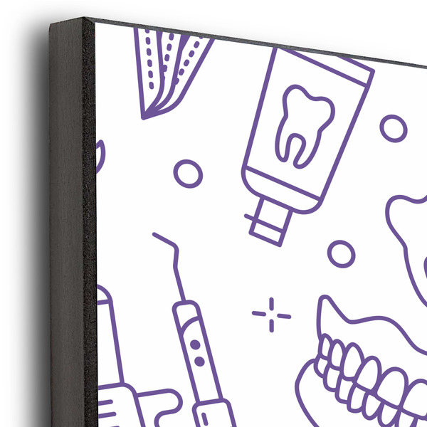 Dental Insignia / Emblem 20x30 Wood Print - Closeup