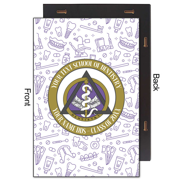 Dental Insignia / Emblem 20x30 Wood Print - Front & Back View