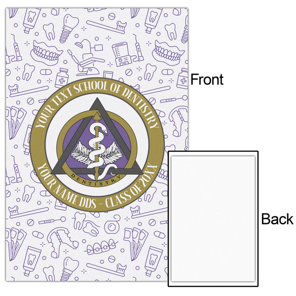 Dental Insignia / Emblem 24x36 - Matte Poster - Front & Back