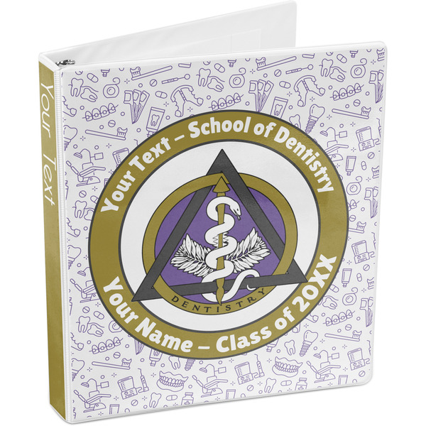 Dental Insignia / Emblem 3-Ring Binder - 1" - Angled