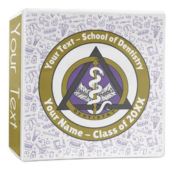 Dental Insignia / Emblem 3-Ring Binder - 2 inch (Personalized)