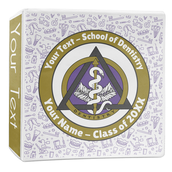 Custom Dental Insignia / Emblem 3-Ring Binder - 2 inch (Personalized)