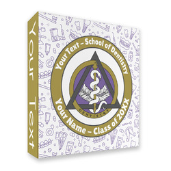 Dental Insignia / Emblem 3-Ring Binder - Full Wrap (Personalized)