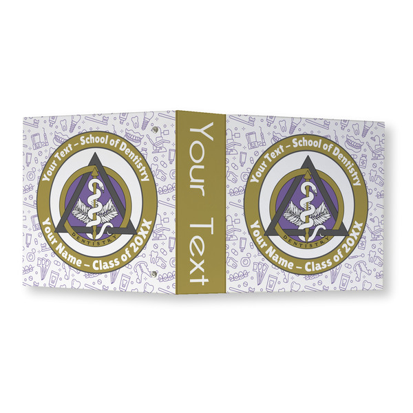 Dental Insignia / Emblem 3 Ring Binders - Full Wrap - 3" - Open Outside