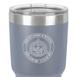 Dental Insignia / Emblem 30 oz Stainless Steel Tumbler - Grey - Double-Sided (Personalized)