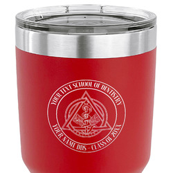 Dental Insignia / Emblem 30 oz Stainless Steel Tumbler - Red - Single-Sided (Personalized)
