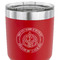 Dental Insignia / Emblem 30 oz Stainless Steel Ringneck Tumbler - Red - CLOSE UP