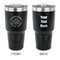 Dental Insignia / Emblem 30 oz Stainless Steel Ringneck Tumblers - Black - Double Sided - APPROVAL