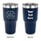 Dental Insignia / Emblem 30 oz Stainless Steel Tumbler - Navy - Double-Sided (Personalized)
