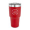Dental Insignia / Emblem 30 oz Stainless Steel Ringneck Tumblers - Red - FRONT