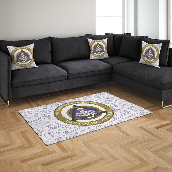 Dental Insignia / Emblem 4'x6' Indoor Area Rugs - IN CONTEXT