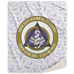 Dental Insignia / Emblem Sherpa Throw Blanket (Personalized)