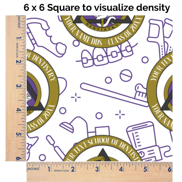 Dental Insignia / Emblem 6x6 Swatch of Fabric