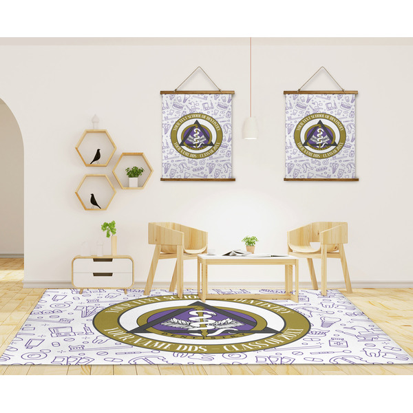 Dental Insignia / Emblem 8'x10' Indoor Area Rugs - IN CONTEXT