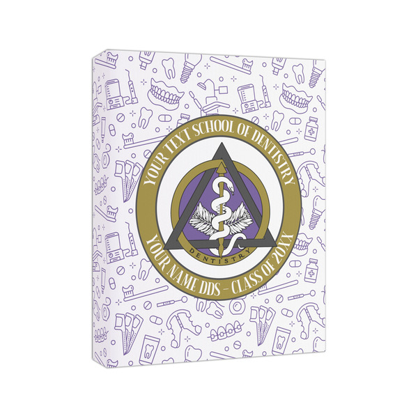 Dental Insignia / Emblem 8x10 - Canvas Print - Angled View