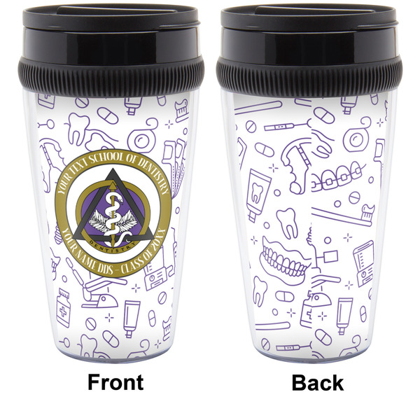 Dental Insignia / Emblem Acrylic Travel Mug - Without Handle - Approval