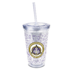 Dental Insignia / Emblem 16 oz Double Wall Acrylic Tumbler with Lid & Straw - Full Print (Personalized)