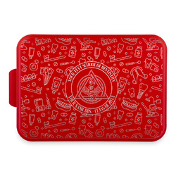 Dental Insignia / Emblem Aluminum Baking Pan with Red Lid (Personalized)