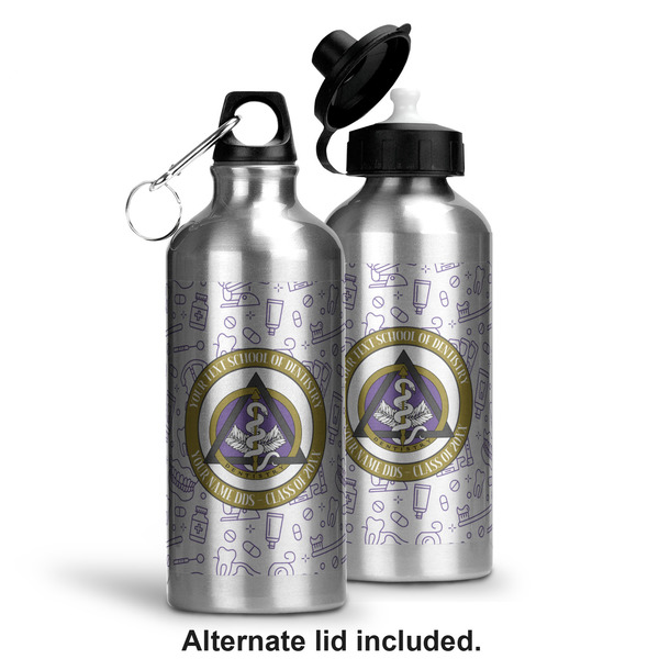 Dental Insignia / Emblem Aluminum Water Bottle - Alternate lid options