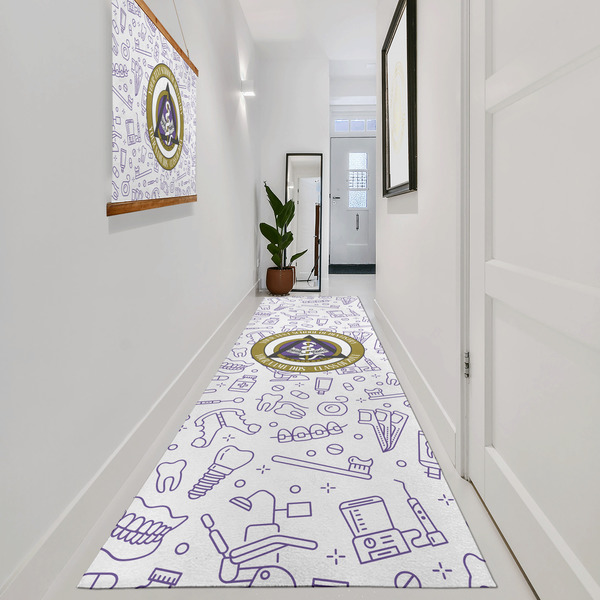 Dental Insignia / Emblem Area Rug Sizes - In Context (vertical)