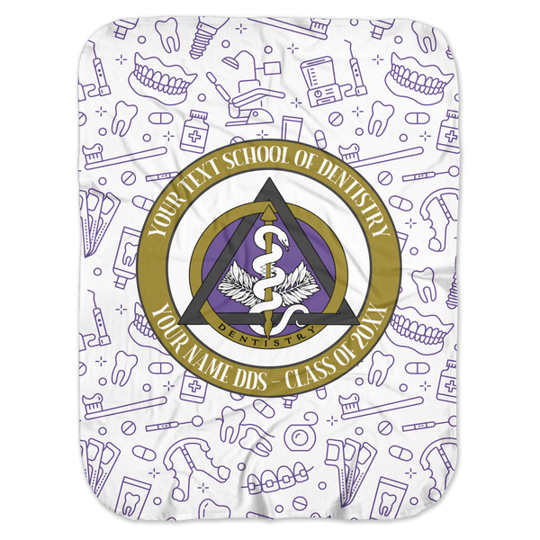 Custom Dental Insignia / Emblem Baby Swaddling Blanket (Personalized)