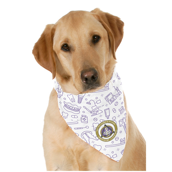 Custom Dental Insignia / Emblem Dog Bandana Scarf (Personalized)
