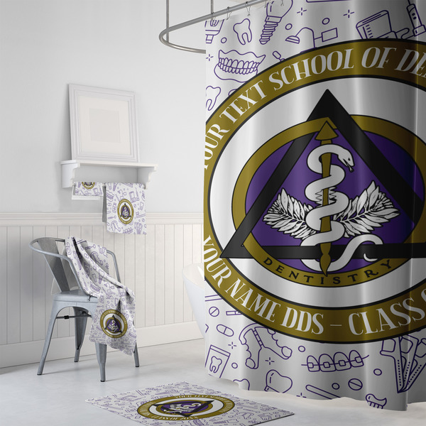 Dental Insignia / Emblem Bath Towel Sets - 3-Piece - In Context