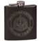 Dental Insignia / Emblem Black Flask - Engraved Front