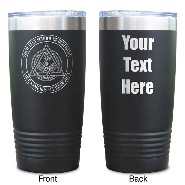 Dental Insignia / Emblem Black Polar Camel Tumbler - 20oz - Double Sided  - Approval