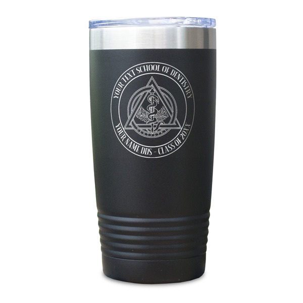Dental Insignia / Emblem Black Polar Camel Tumbler - 20oz - Single Sided - Approval
