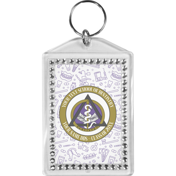 Custom Dental Insignia / Emblem Bling Keychain (Personalized)