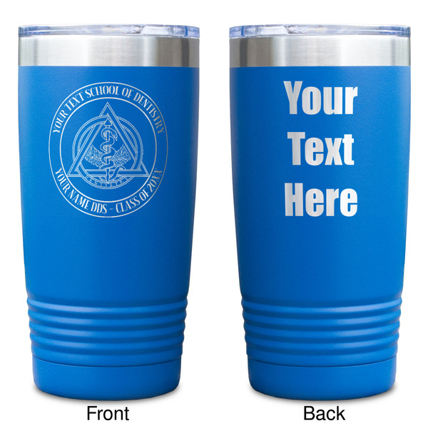 Dental Insignia / Emblem Blue Polar Camel Tumbler - 20oz - Double Sided - Approval