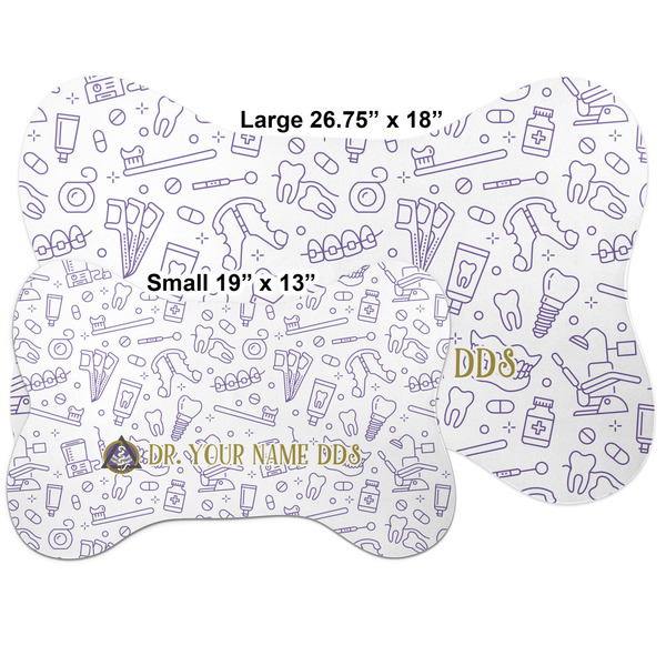 Dental Insignia / Emblem Bone Shaped Mat Comparison