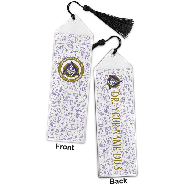 Dental Insignia / Emblem Bookmark w/ Tassel - Front and Back