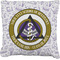 Dental Insignia / Emblem Faux-Linen Throw Pillow 26" (Personalized)