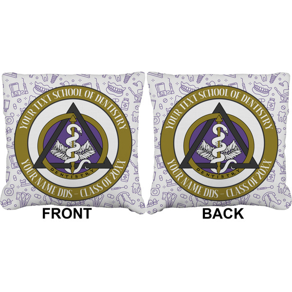 Dental Insignia / Emblem Burlap Pillow Approval