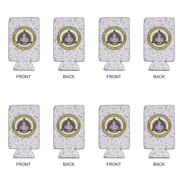 Dental Insignia / Emblem Can Cooler - 16oz - Set of 4 - Front & Back