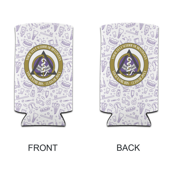 Dental Insignia / Emblem Can Cooler - Tall 12oz - Front & Back