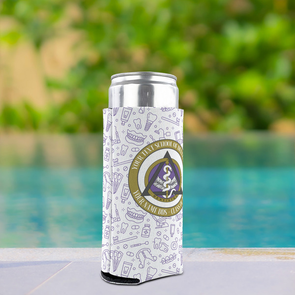 Dental Insignia / Emblem Can Cooler - Tall 12oz - In Context