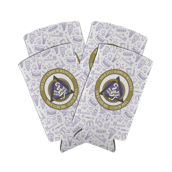 Dental Insignia / Emblem Can Cooler - Tall 12oz - Set of 4 - Main