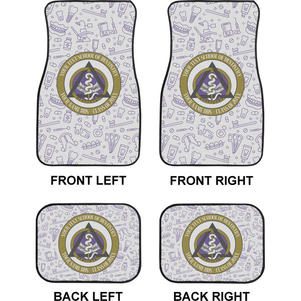 Dental Insignia / Emblem Car Floor Mats Set (2F + 2B)